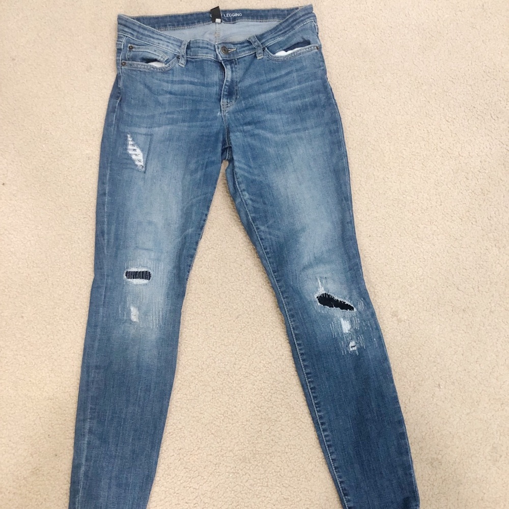 Gap Patched Skinny Jeans Size 6 (worn 2 times)